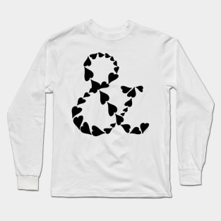 Love Ampersand Hearts And Symbol Sign Long Sleeve T-Shirt